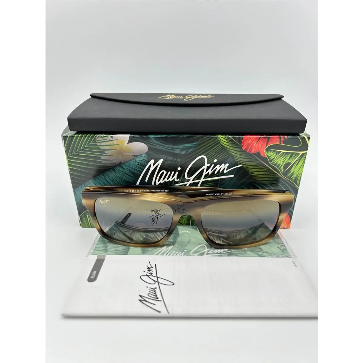 Maui Jim Polarized Sunglasses MJ 812 26A Waipio Valley Brown Tortoise Bronze