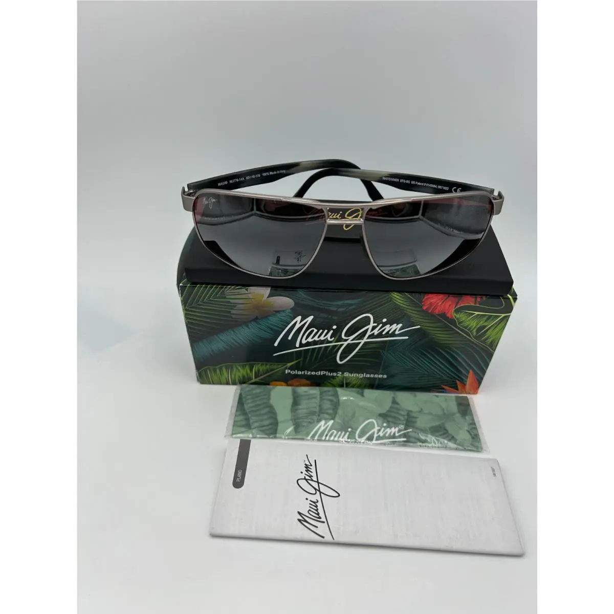 Maui Jim Polarized Sunglasses MJ 776-14A Whitehaven Satin Grey Maui Rose