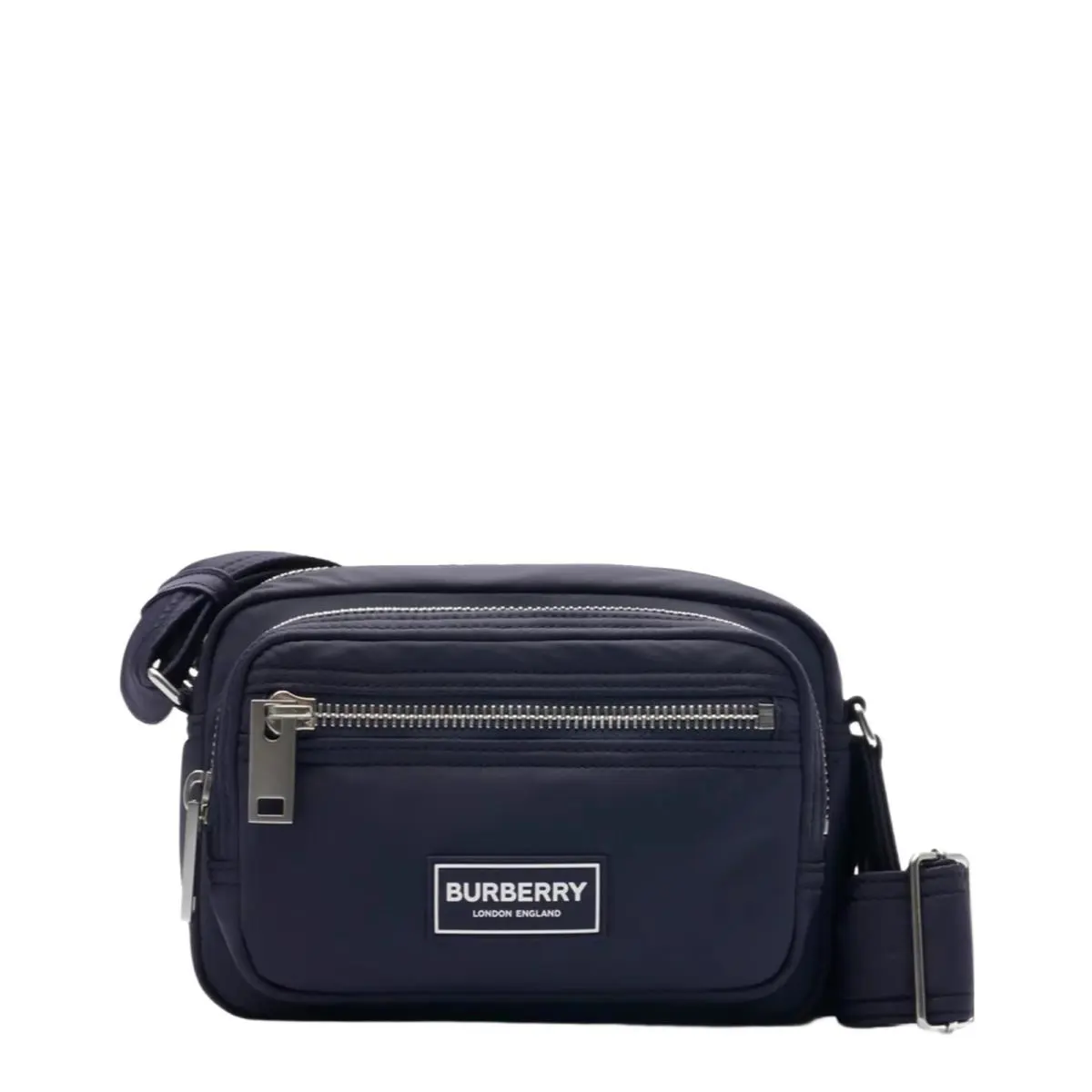 Burberry Men`s Warner Zippered Nylon Adjustable Cosmetic Bag Navy