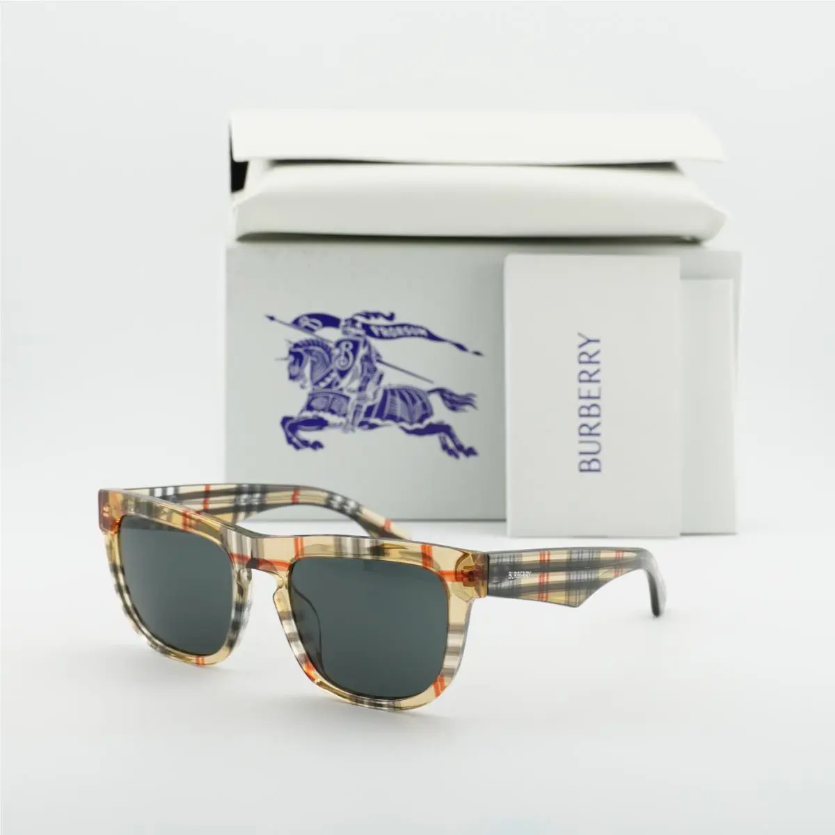 Burberry BE4431U 412287 Vintage Check/dark Grey 56-20-145 Sunglasses