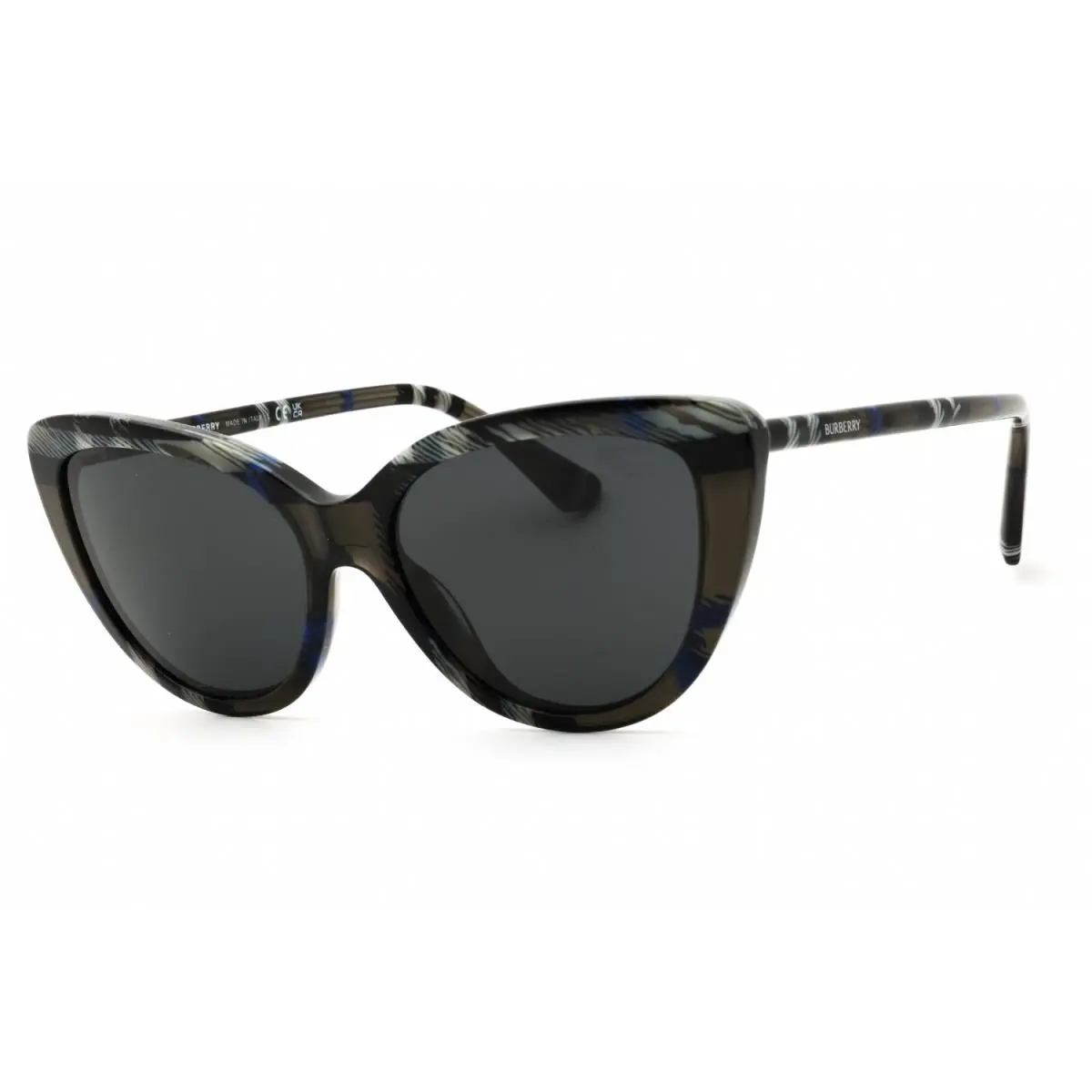 Burberry BE4457 416687 Check Lichen Dark Grey 55 mm Women`s Sunglasses