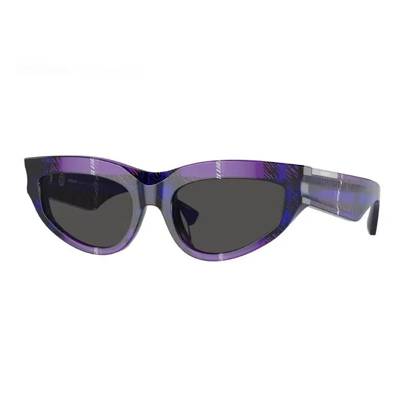 Burberry BE4425U 411387 Check Violet/dark Grey 55-19-145 Sunglasses