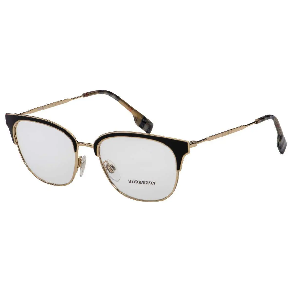 Burberry Eyeglasses BE1334-1109 Pale Gold Black Optical