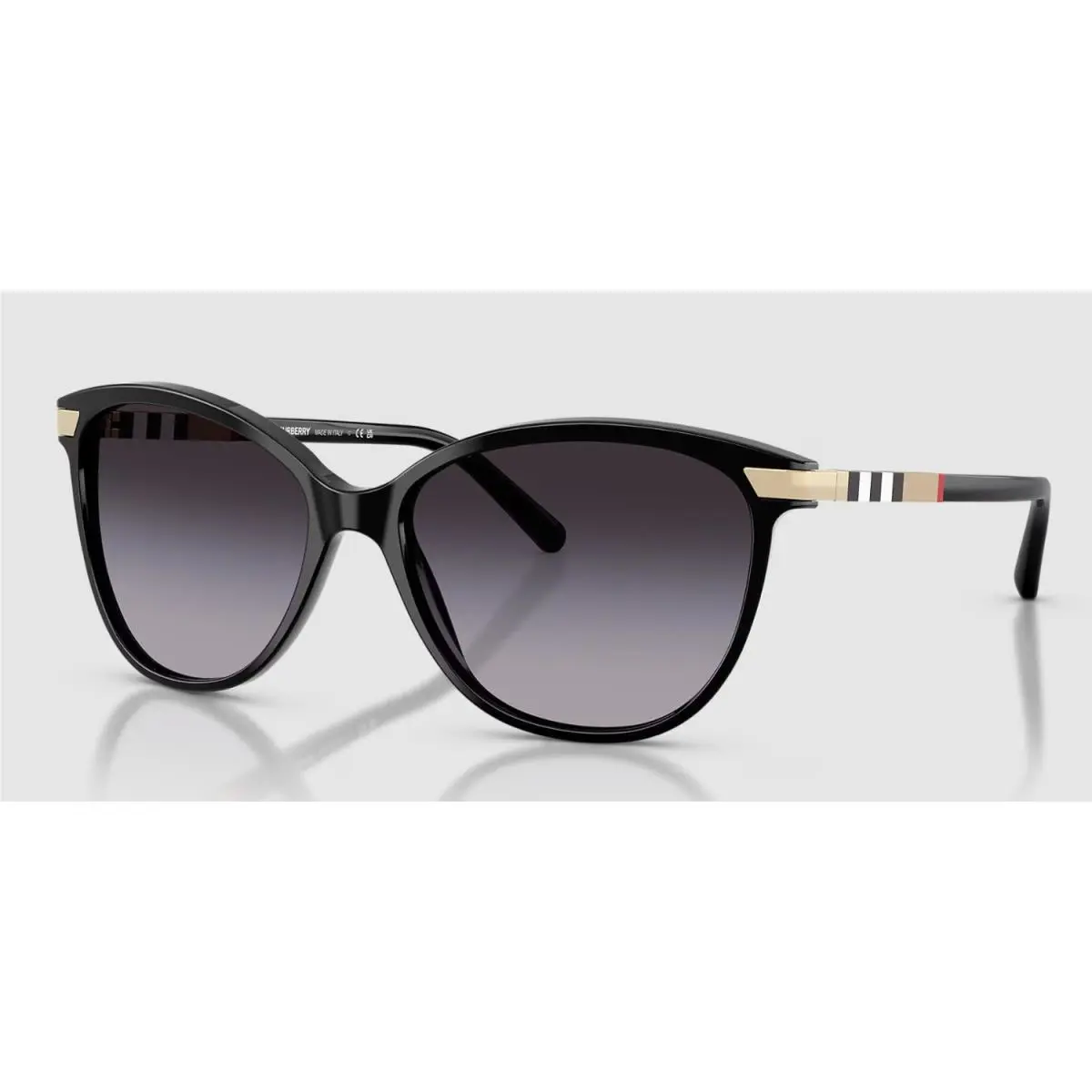 Burberry BE4216 30018G 57 BE4216 Sunglasses Black Frame Grey Gradient Lens