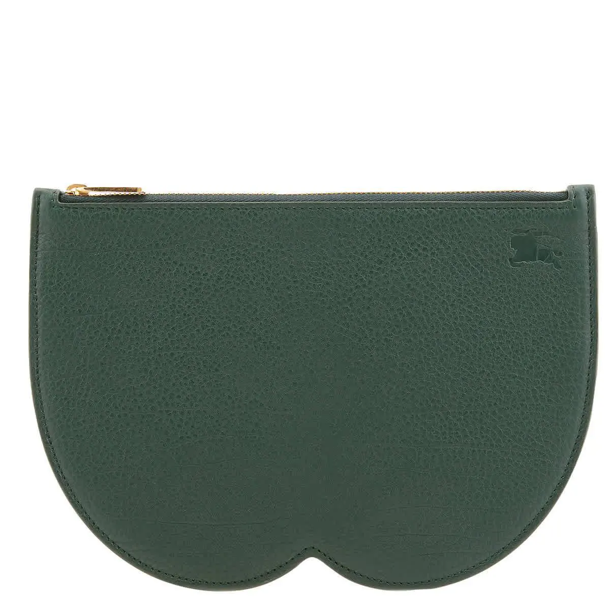 Burberry Equestrian Knight Design Chess Pouch 8078231 - Green, Exterior: Vine