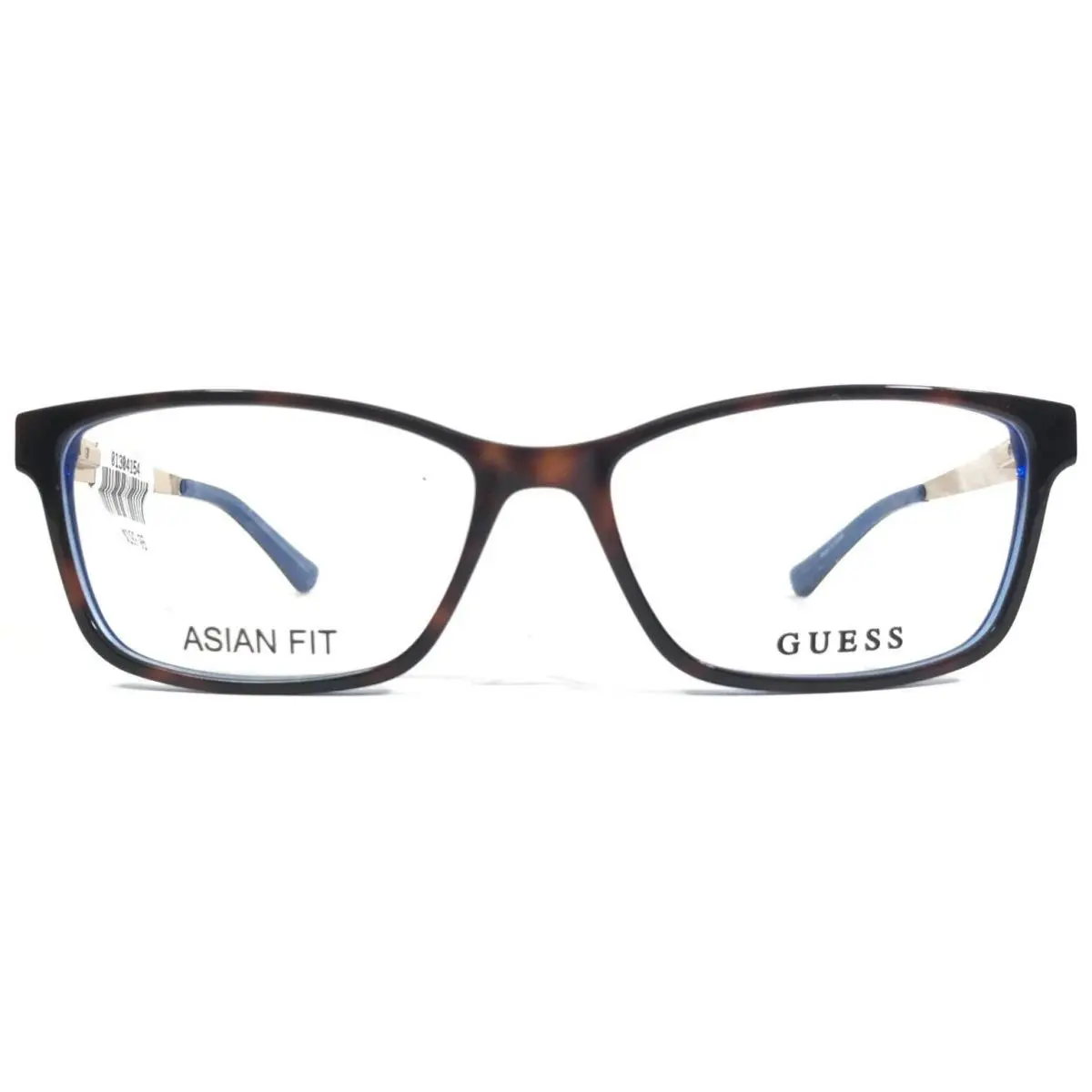 Guess Eyeglasses Frames GU2538-F 052 Clear Blue Brown Tortoise Cat Eye 55-15-135