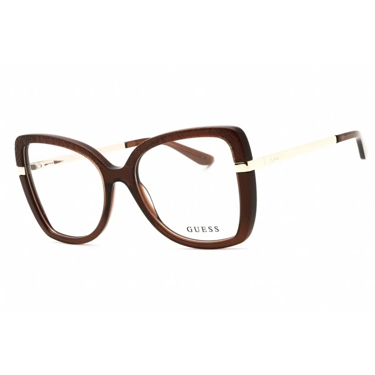 Guess GU50245 048 Shiny Dark Brown 54mm Eyeglasses