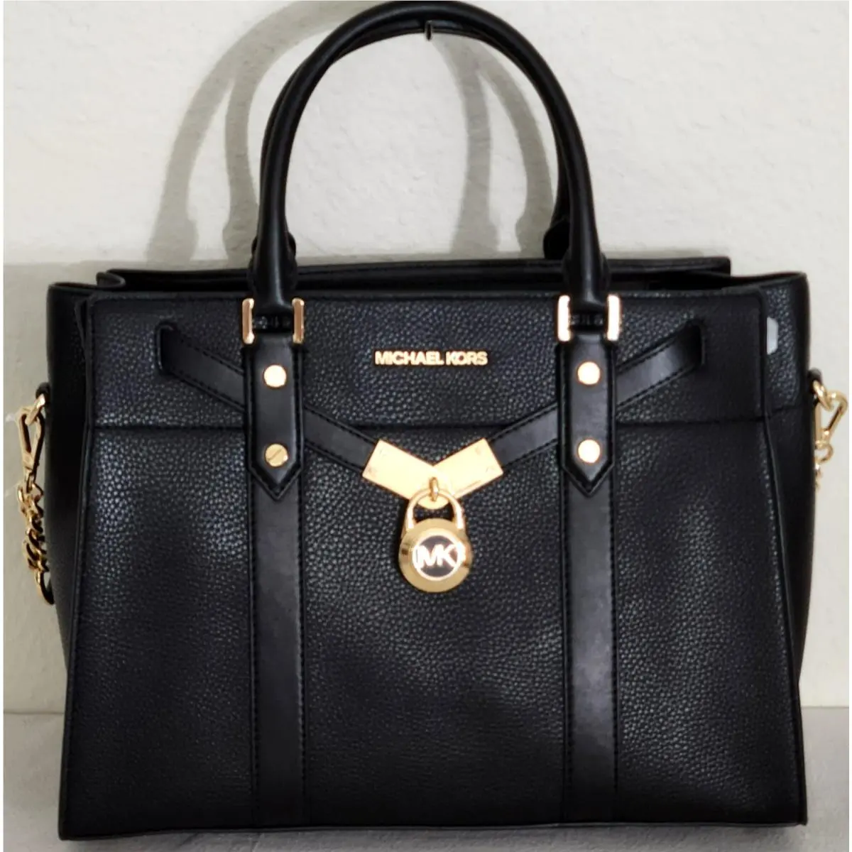 Hamilton Nouveau Black Large Satchel Bag /or Leather Wallet Satchel by Michael Kors