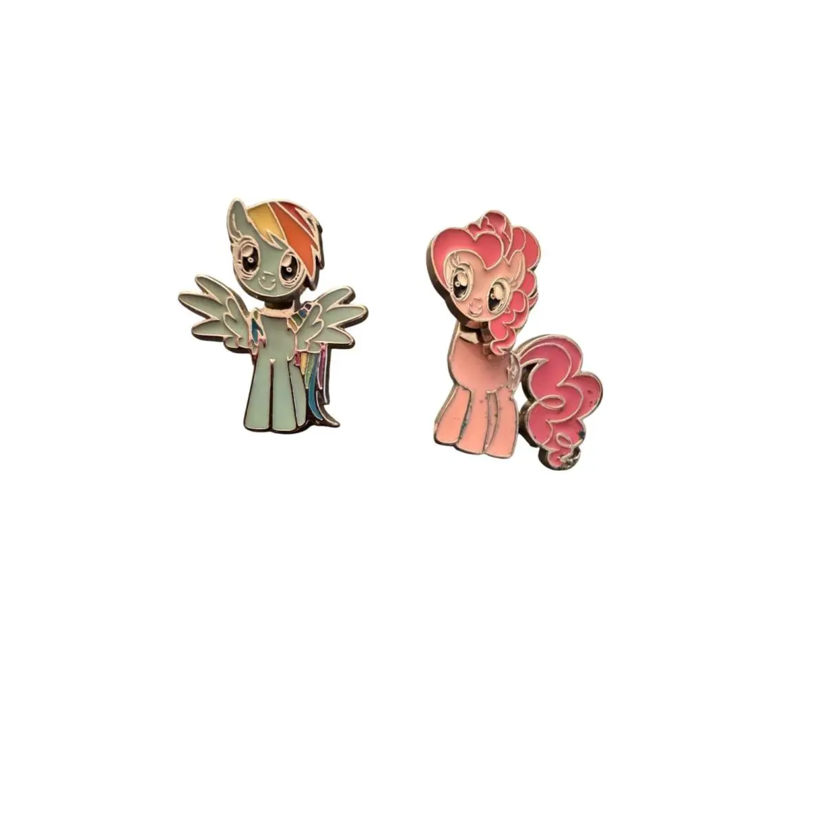 My Little Pony Rainbow Dash Pinkie Pie Earrings 2014 Hasbro