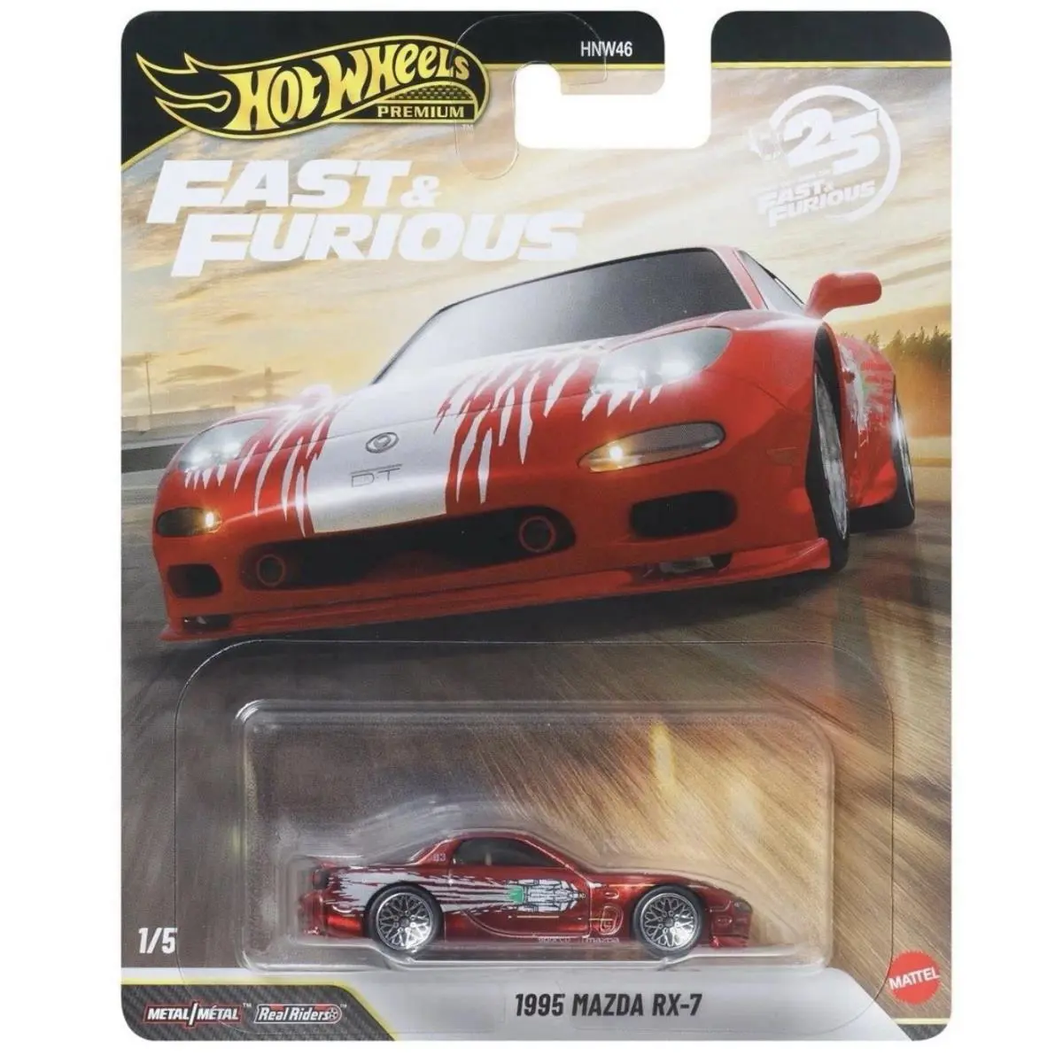 Hot Wheels 1995 Mazda RX7 Fast Furious 25TH Anniversary Premium 2026