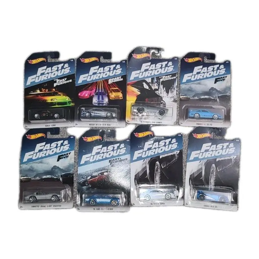 Hot Wheels Walmart Exclusive 2016 Fast and Furious Complete 8 Car Set