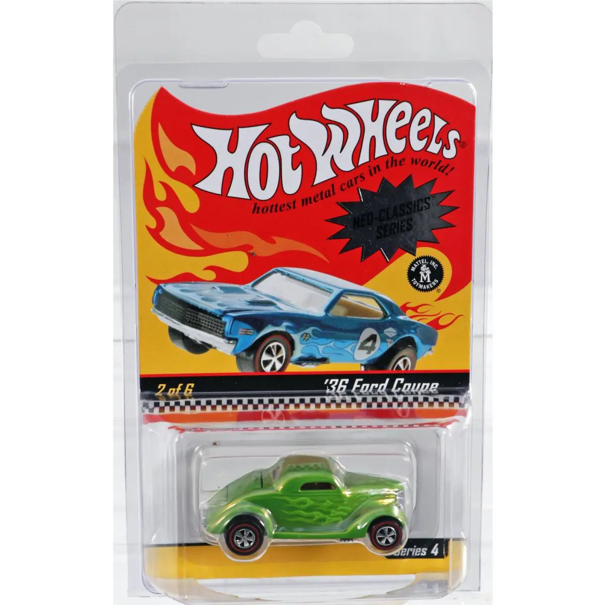 Hot Wheels `36 Ford Coupe Neo Classics Series 4 - H2923 Nrfp 2004 Green 1:64