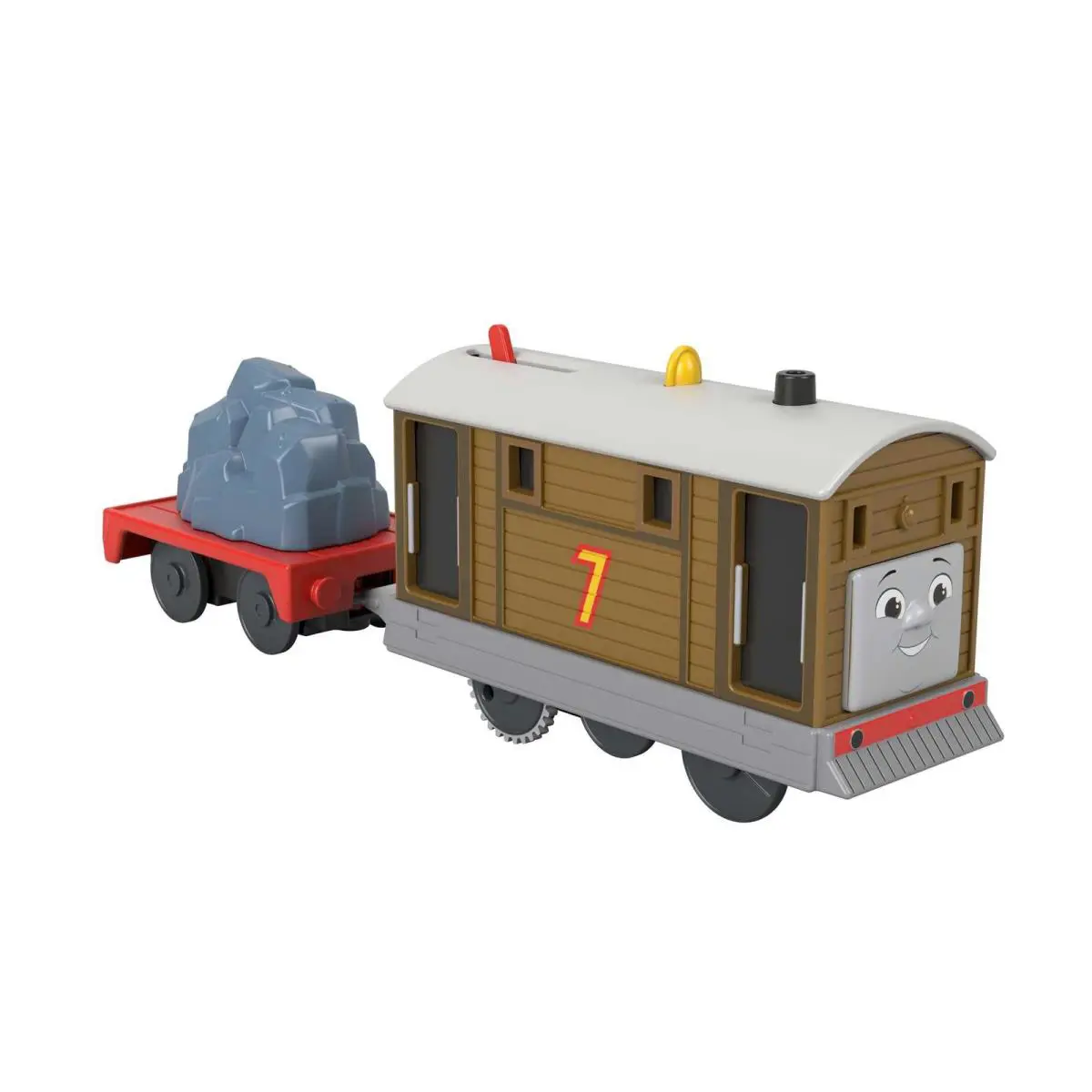 Toby Motorized Locomotive with Cargo Wagon Toy Train That Can Be Connected