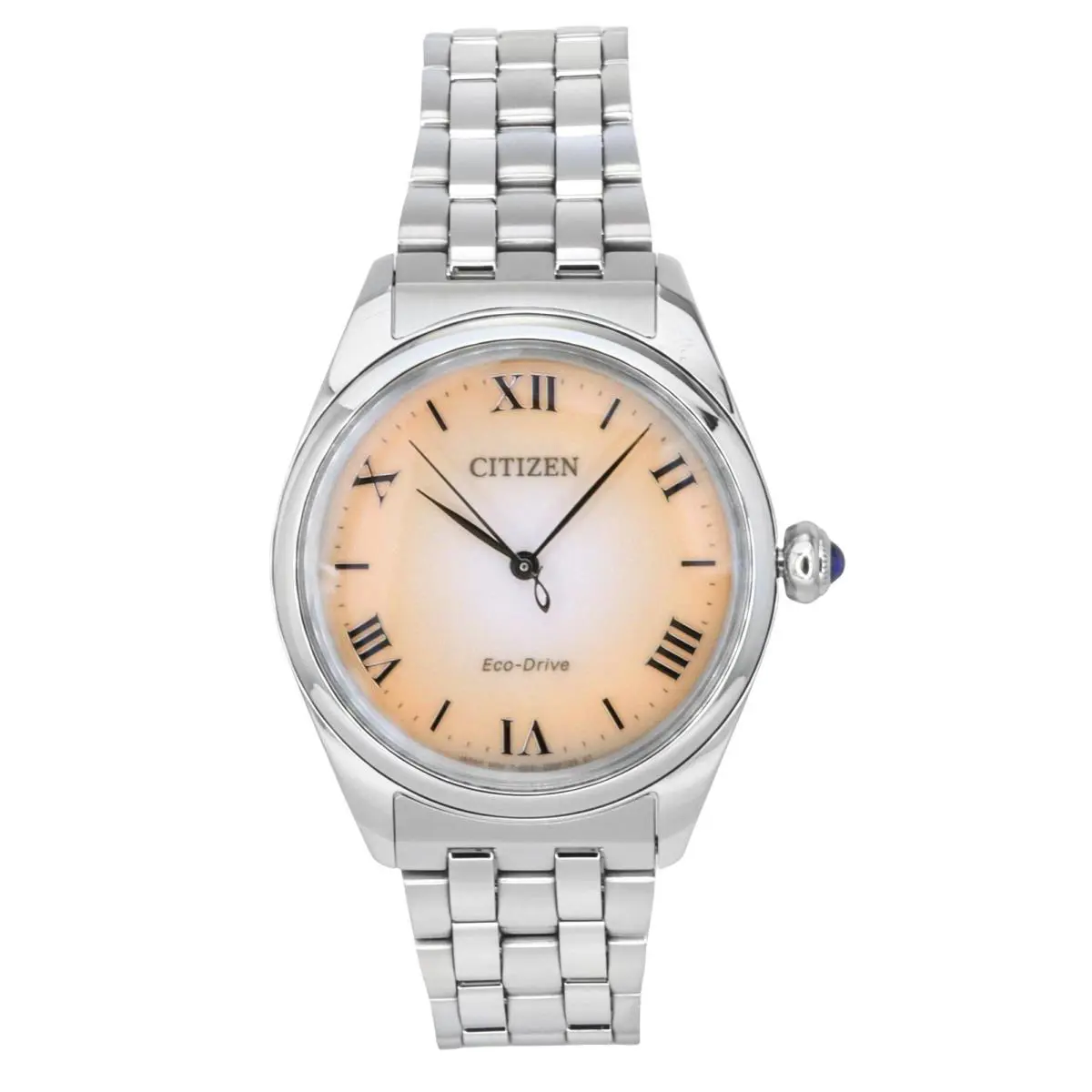 Citizen L Stainless Steel Copper Dial Eco-drive EM1140-80X Women`s Ladies Watch