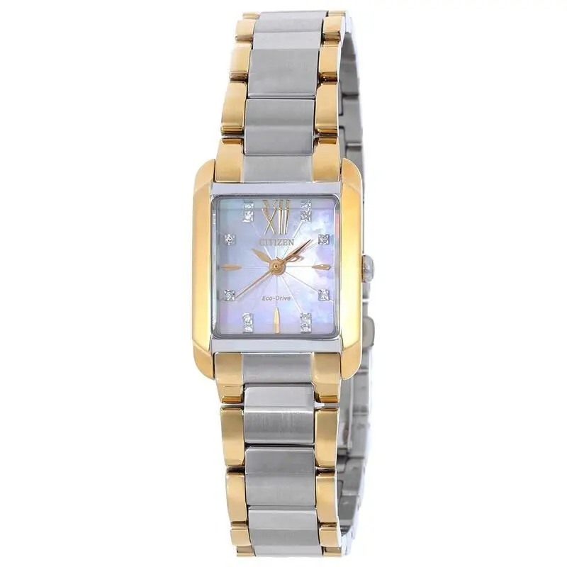 Citizen L Bianca Mother of Pearl Dial Stainless Steel Watch - EW5554-58D