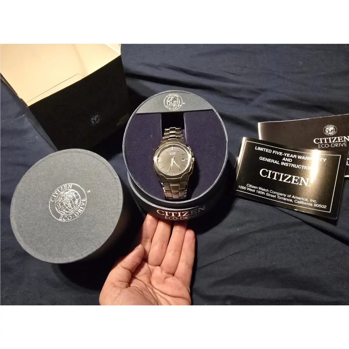 Silver Citizen Men`s Eco-drive 180 Watch Model: BM6010-55E