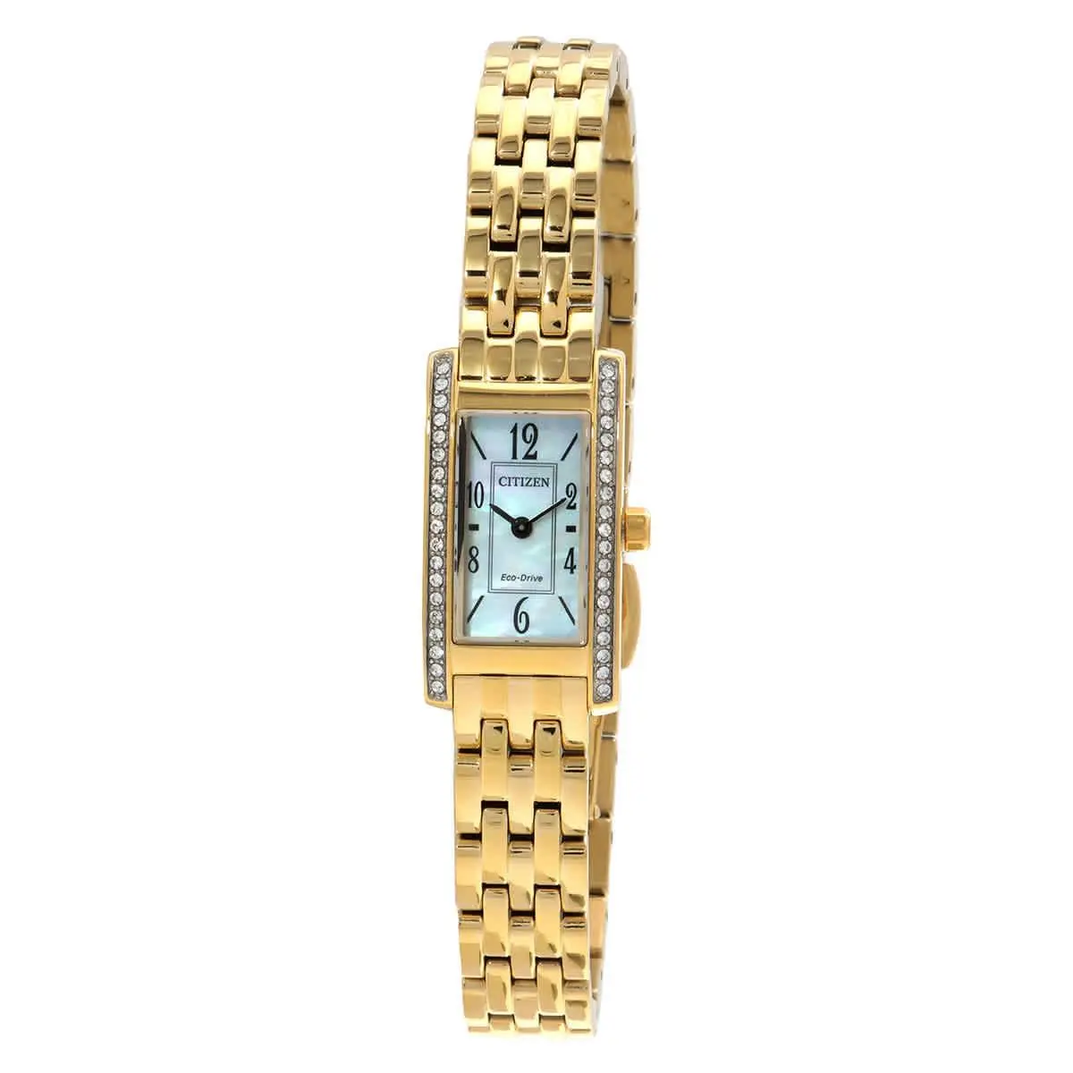 Petite Palidoro Crystal White Mop Dial Ladies Watch EG7112-59D by Citizen