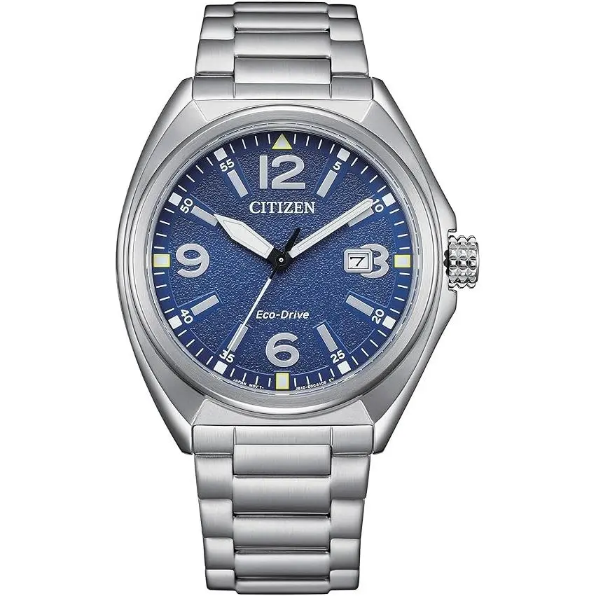 Citizen Sport Military Eco-drive Blue Dial Stainless Steel Mens Watch AW1571-76L