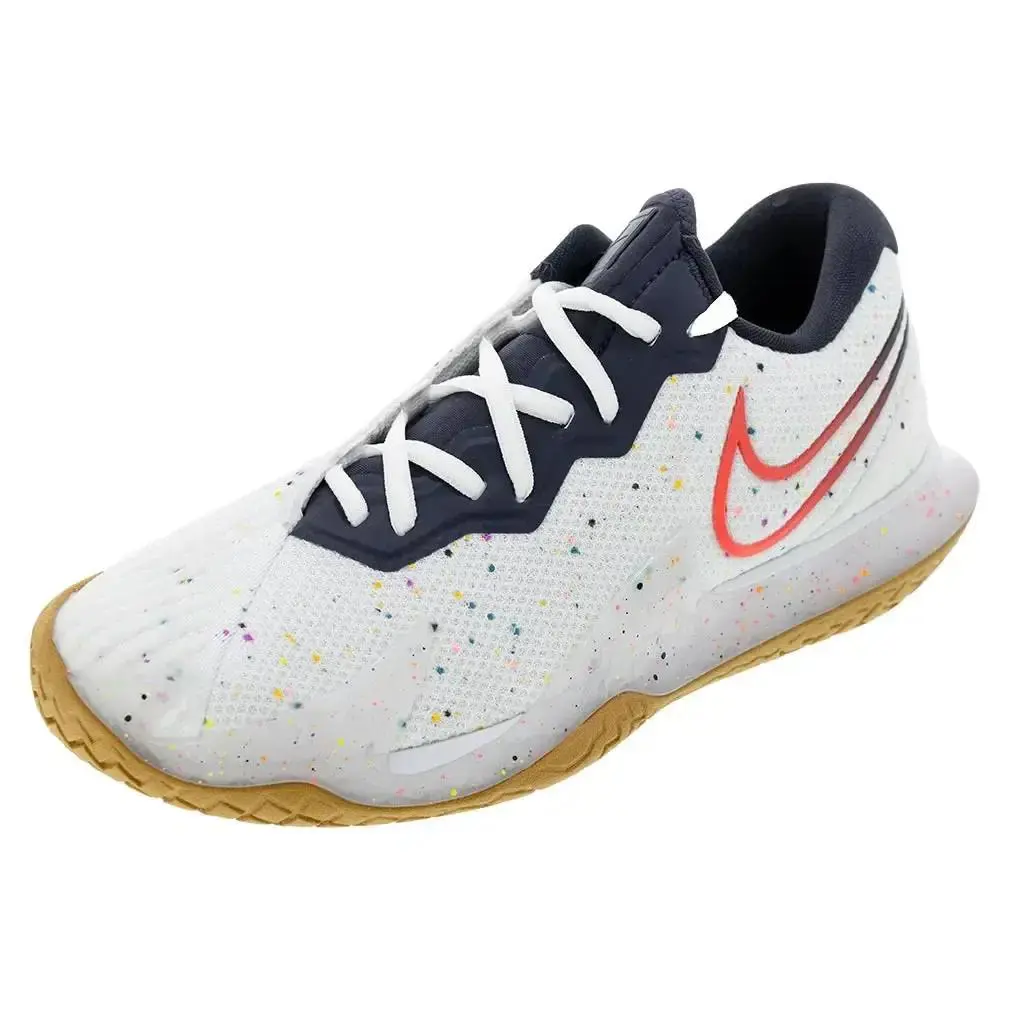 Nike shoes - Nike Court Air Zoom Vapor - CD0424-105 - White/Laser Crimson-Gridiron 7