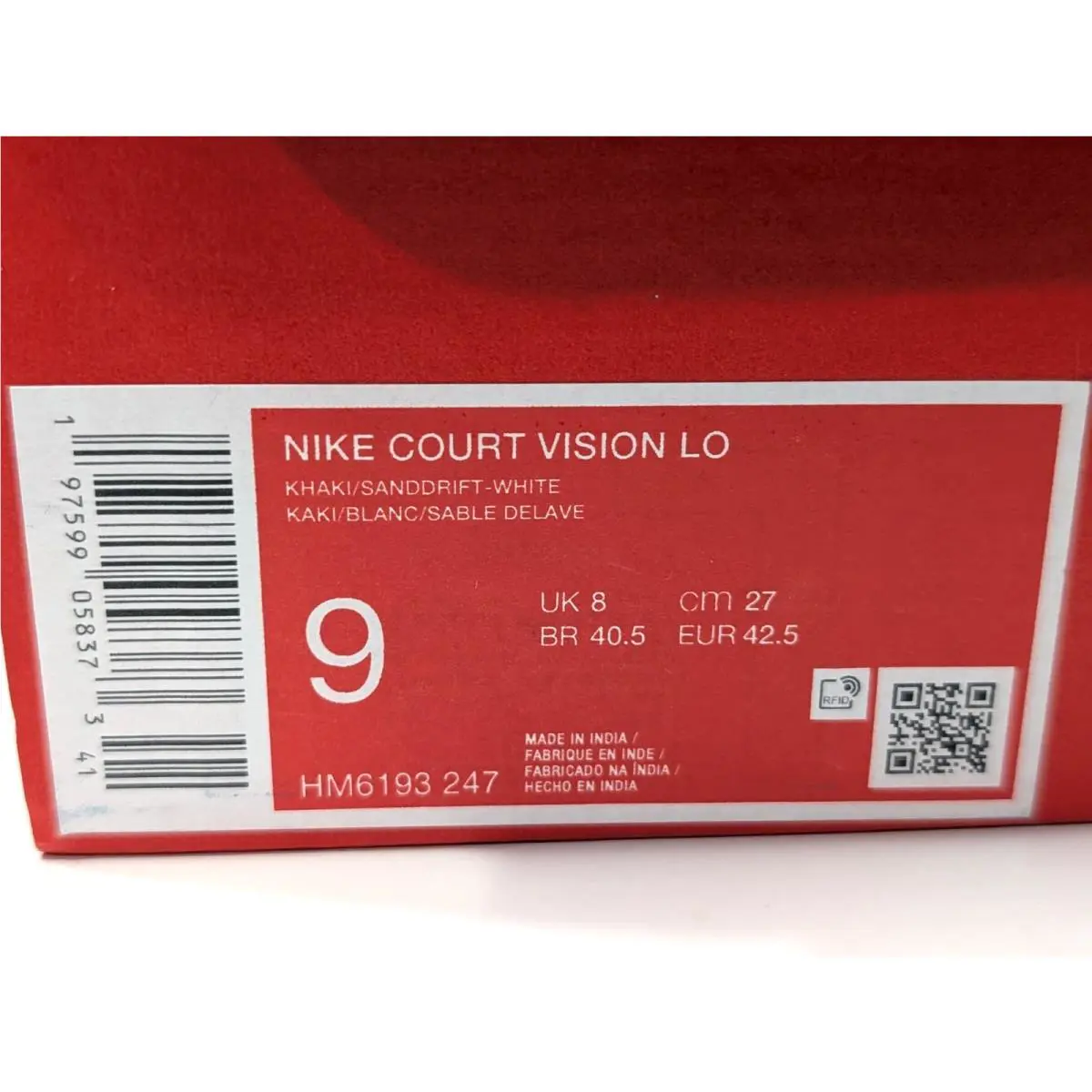 Nike shoes - Nike Court Vision Low - Court Vision Low - HM6193-247 - Khaki/Sand Drift 8