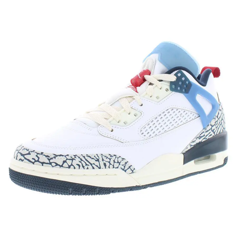 Nike Jordan Spizike Low Unisex Shoes - White/Gym Red/Armory Navy, Main: White