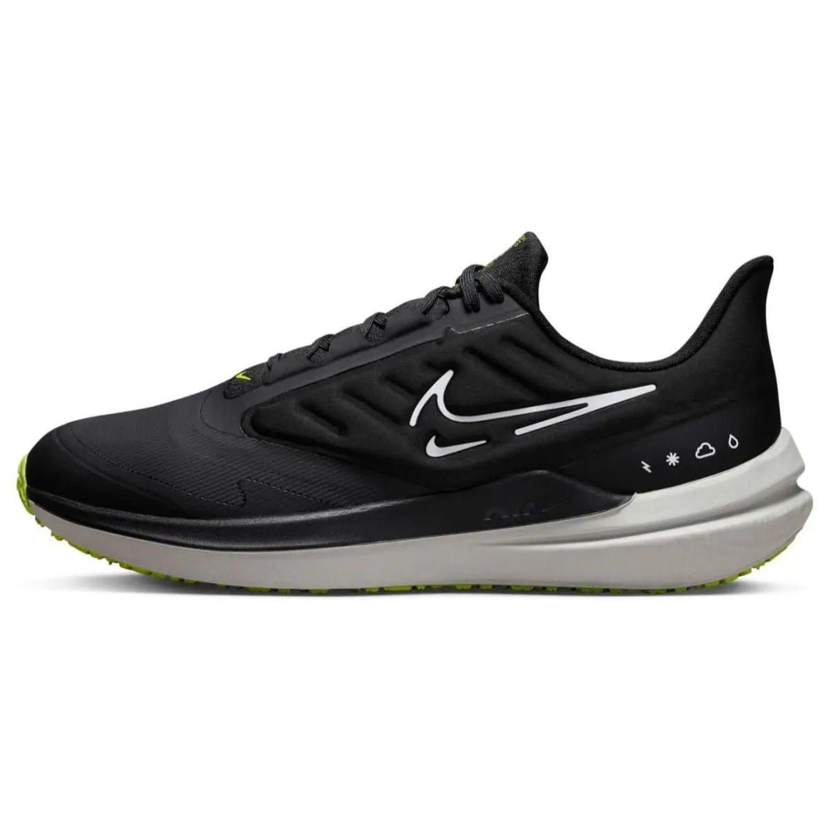 Air Winflo Shield Men`s Running Shoes Black White DM1106-001 9.5 by Nike