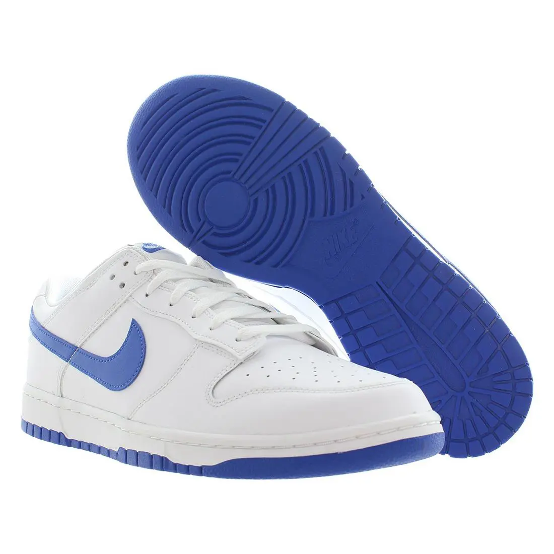Nike Dunk Low Retro Mens Shoes - White/Hyper Royal, Main: White