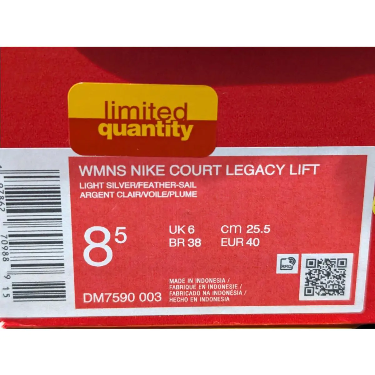 Nike shoes - Nike Court Legacy Lift - Court Legacy Lift - DM7590-003 - Light Silver 8
