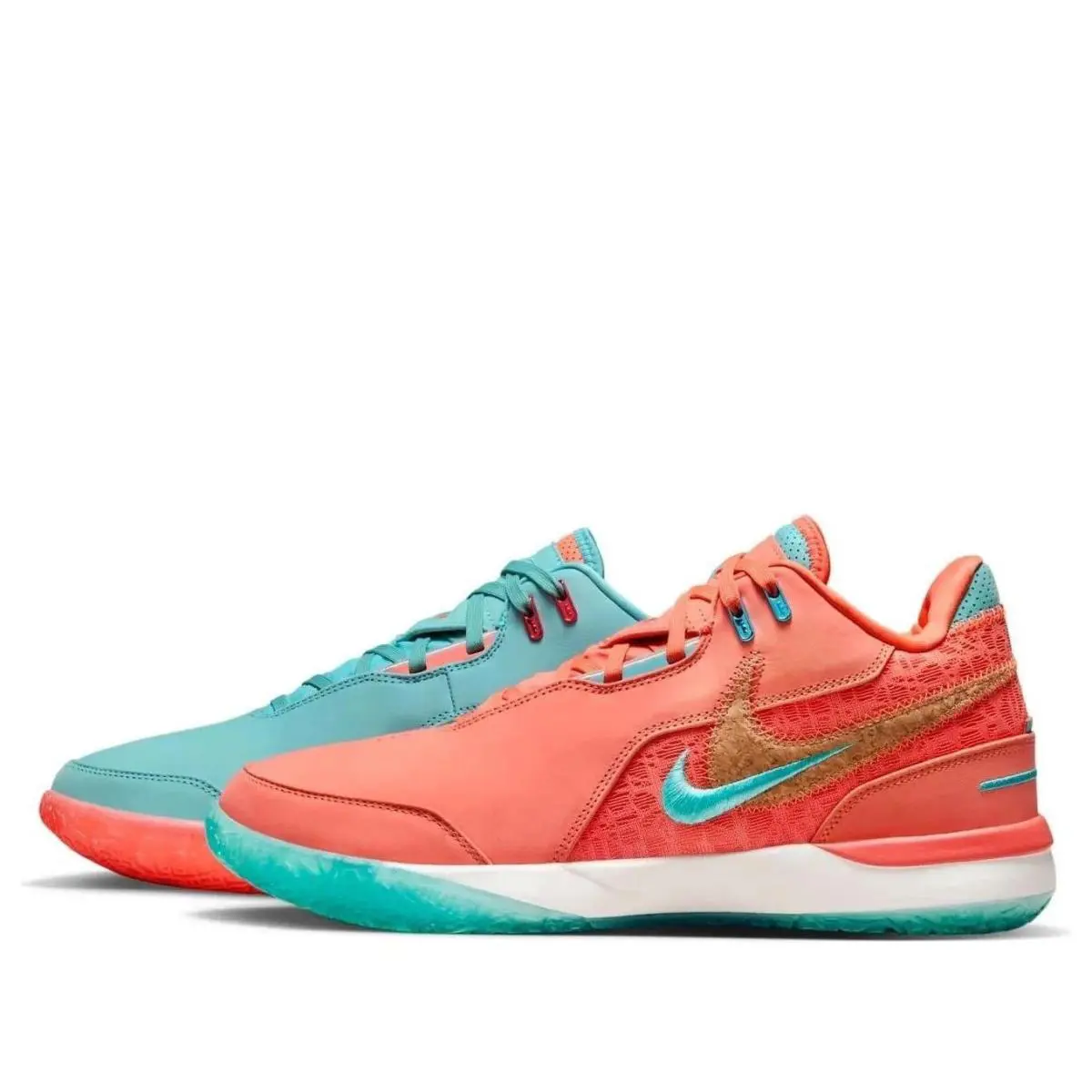 Nike Mens Lebron Nxxt Gen Ampd Basketball Shoes FJ1566 401 - MINERAL BLUE /LT WILD MANGO