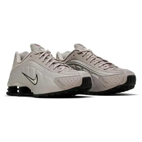 Nike Shox R4 Retro Men`s College Grey Black Running Sneakers IH0265-009 - COLLEGE GREY/BLACK