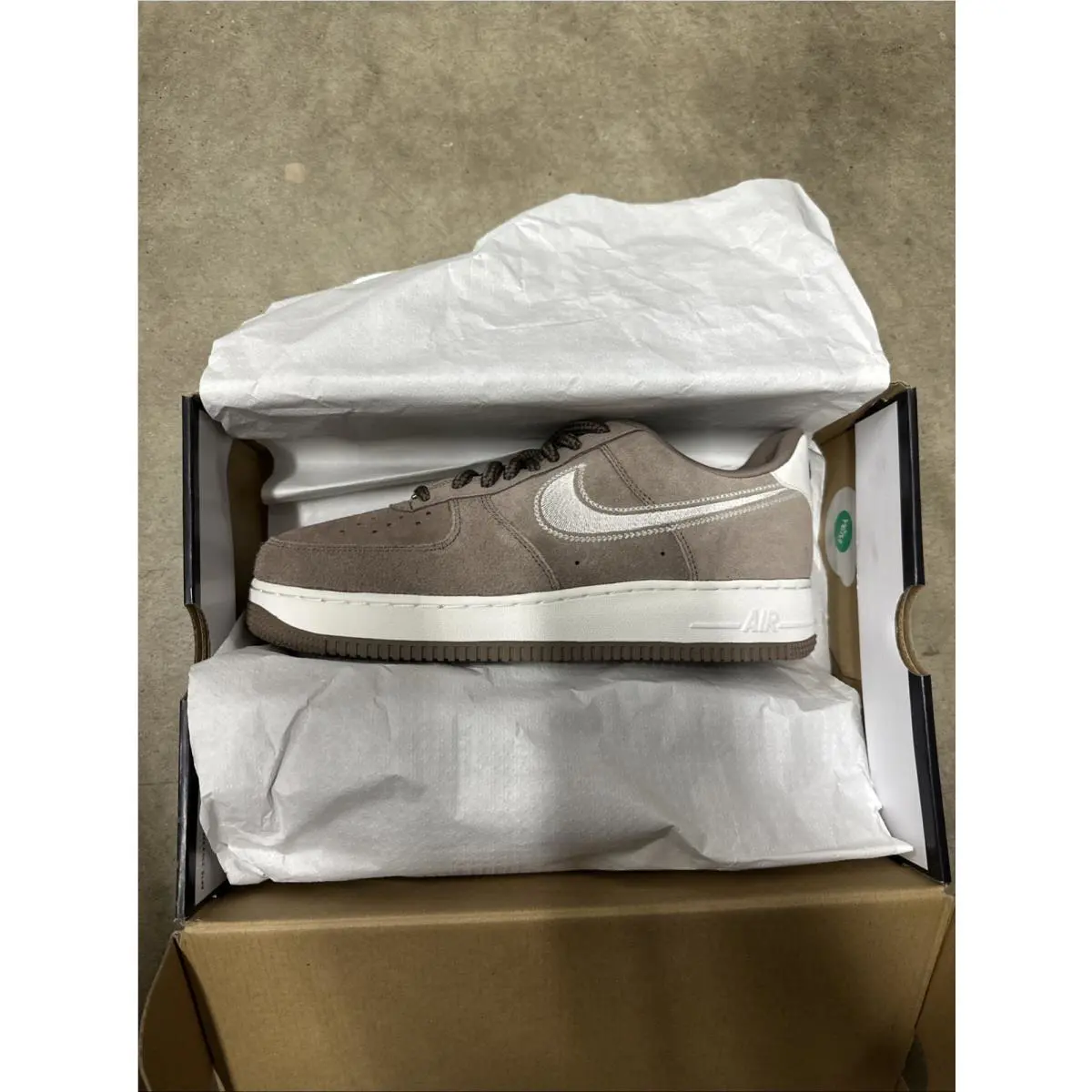 Nike shoes - Nike Air Force 1 - Air Force - HJ4465-200 - Mink Brown Swoosh 4