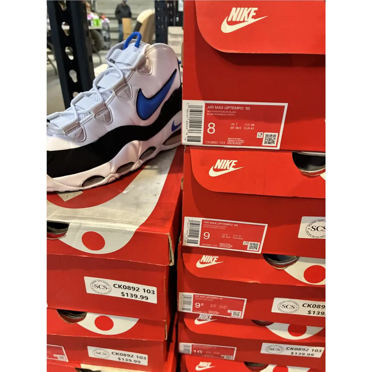 Nike shoes - Nike Air Max Uptempo 95 White Photo Blue CK0892-103 7