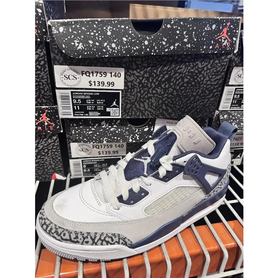Nike shoes - Nike Jordan Spizike Low White/Midnight Navy FQ1759-140 Men’s 2