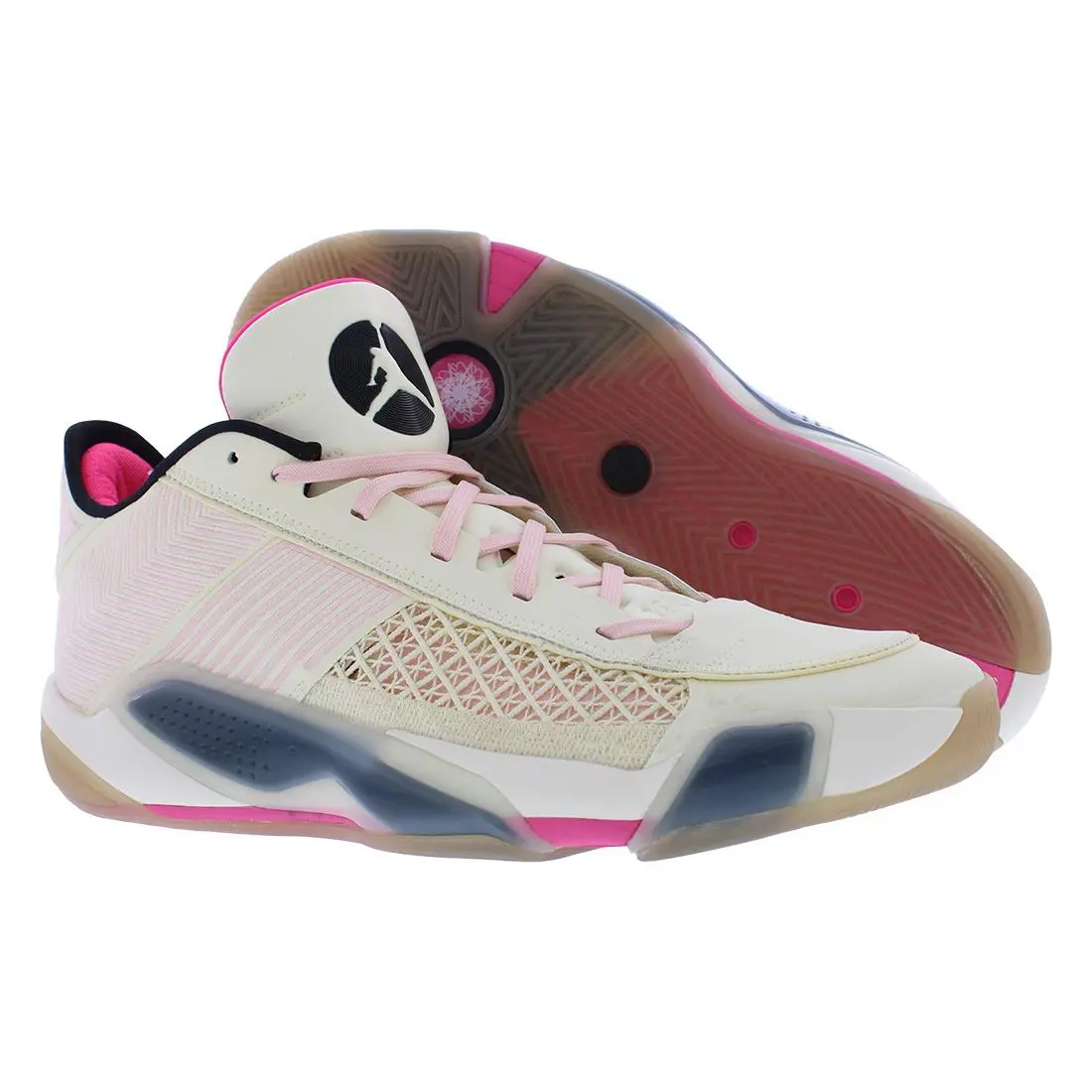 Nike Air Jordan Xxxviii Low Unisex Shoes - Coconut Milk/Black/Atmosphere, Main: Beige