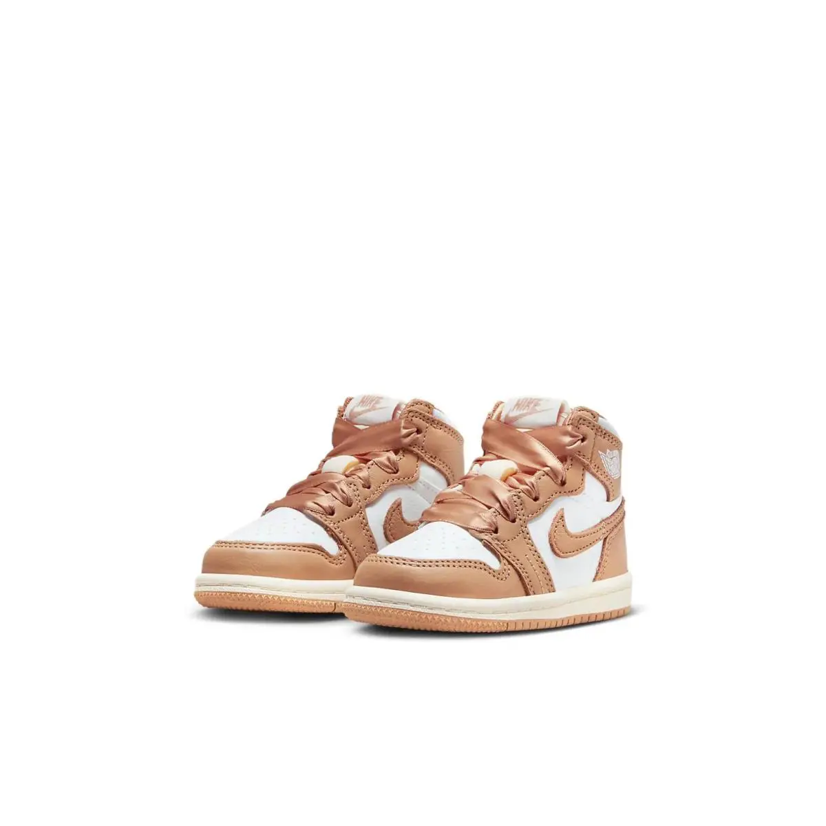 Nike Jordan 1 Retro High FN6623-201 Sneaker Toddler 4 Brown Casual Shoes HTAT116 - Brown