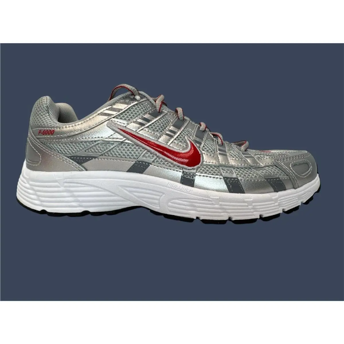 Nike shoes - Youth Nike P-6000 GS Metallic Silver Gym Red HV5064-002 3