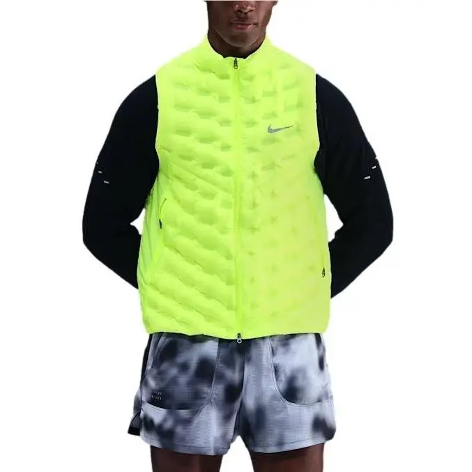 Nike Men`s Therma-fit Adv Repel Aeroloft Down Running Vest Volt FB7542-702