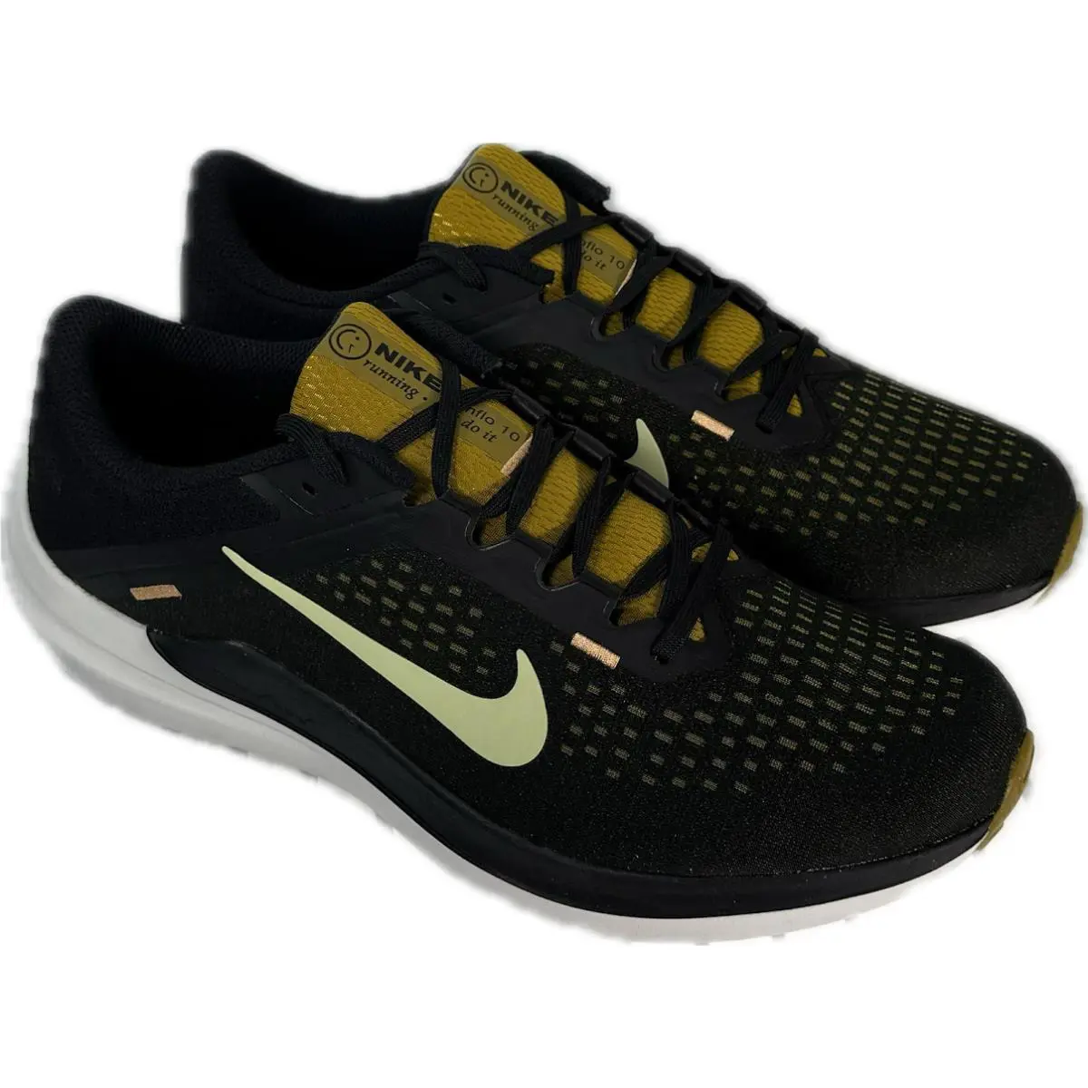 Nike shoes - Nike Men Air Winflo 10 - DV4022-009 - BLACK/OLIVE AURA-BRONZINE 0