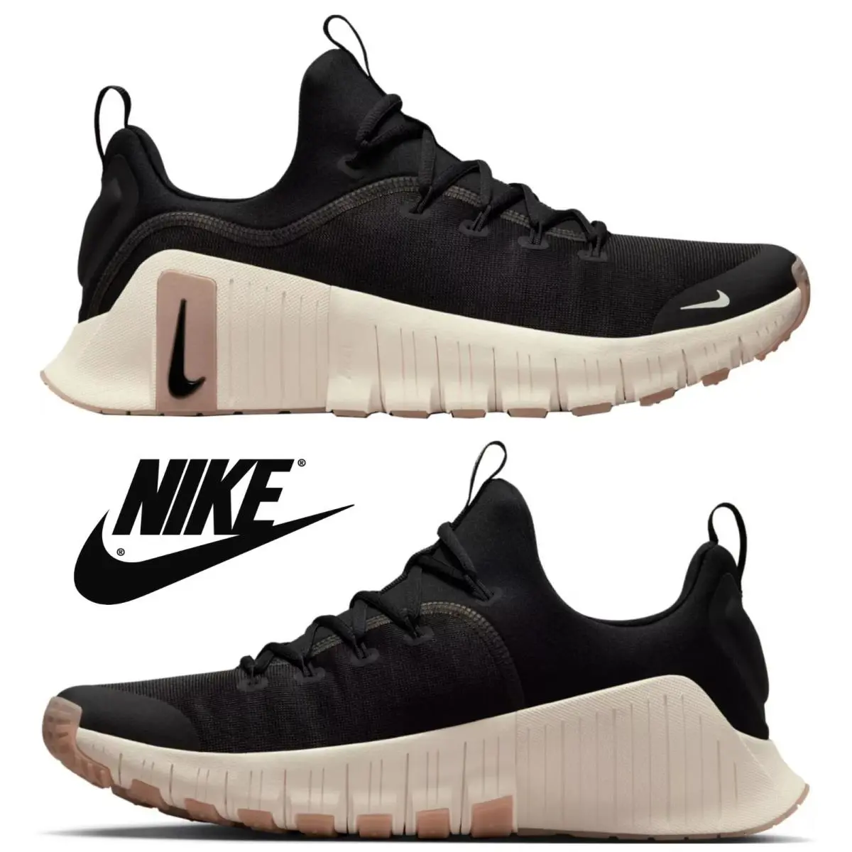 Nike shoes - Nike Free Metcon - Free Metcon - Black, Manufacturer: Black/Coconut Milk/Gum Light Brown 26