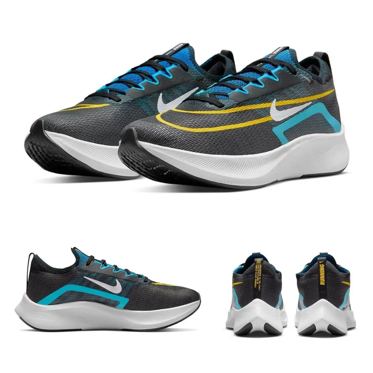 Nike shoes - Nike Zoom Fly 4 - Zoom Fly - CT2392 003 - Black, White, Chlorine Blue 1