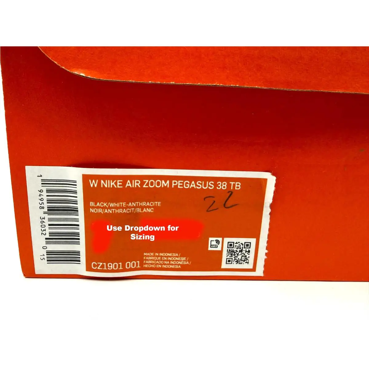 Nike shoes - Nike Pegasus 38 TB - Pegasus - Cz1901-001 - Black 1