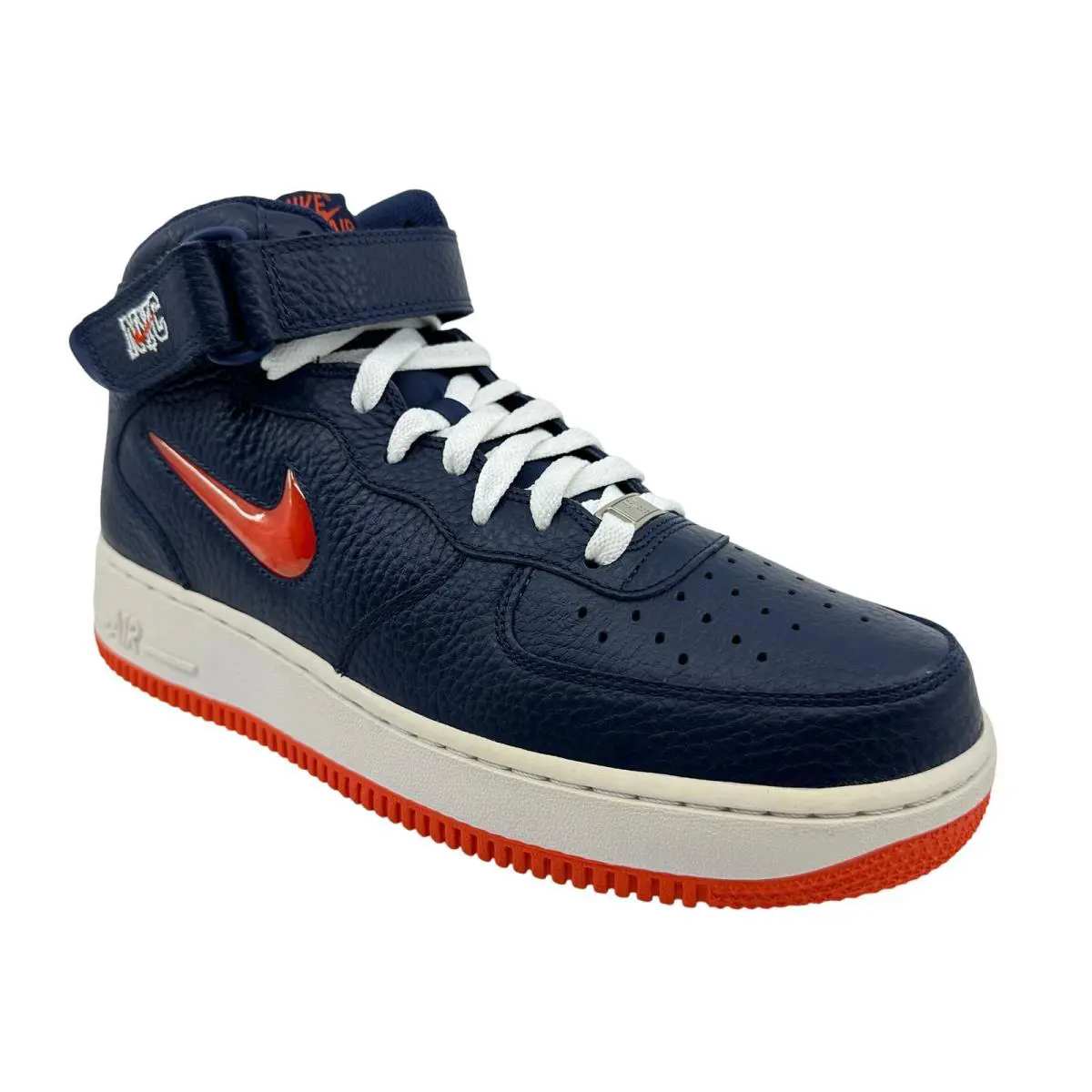 Nike shoes - Nike Air Force 1 Mid - 315123 402 - Blue, Manufacturer: Midnight Navy Orange 0