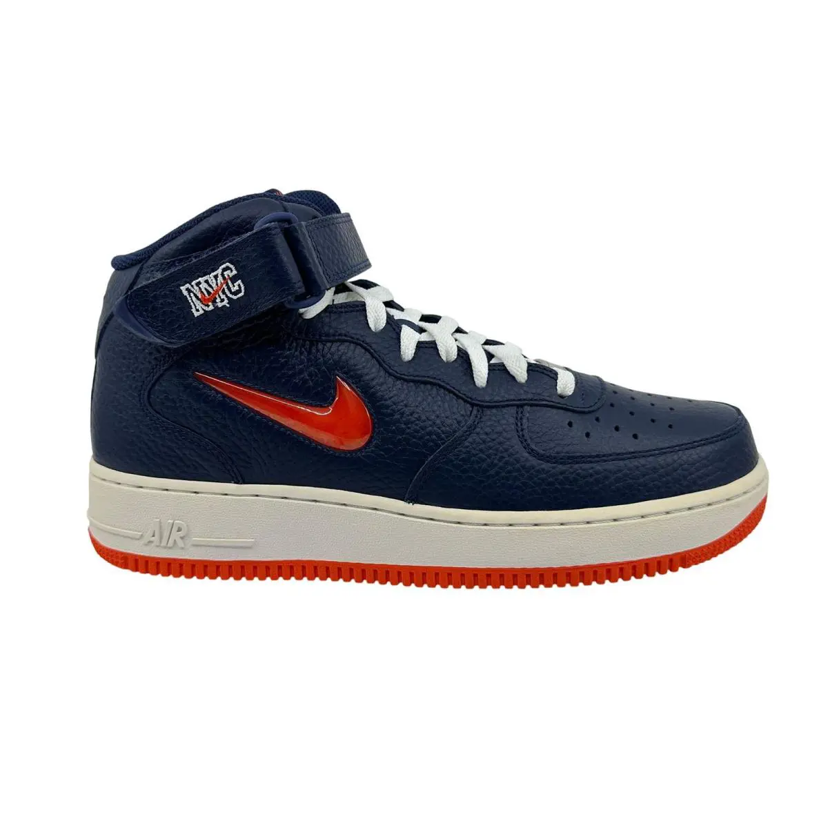 Nike shoes - Nike Air Force 1 Mid - 315123 402 - Blue, Manufacturer: Midnight Navy Orange 5