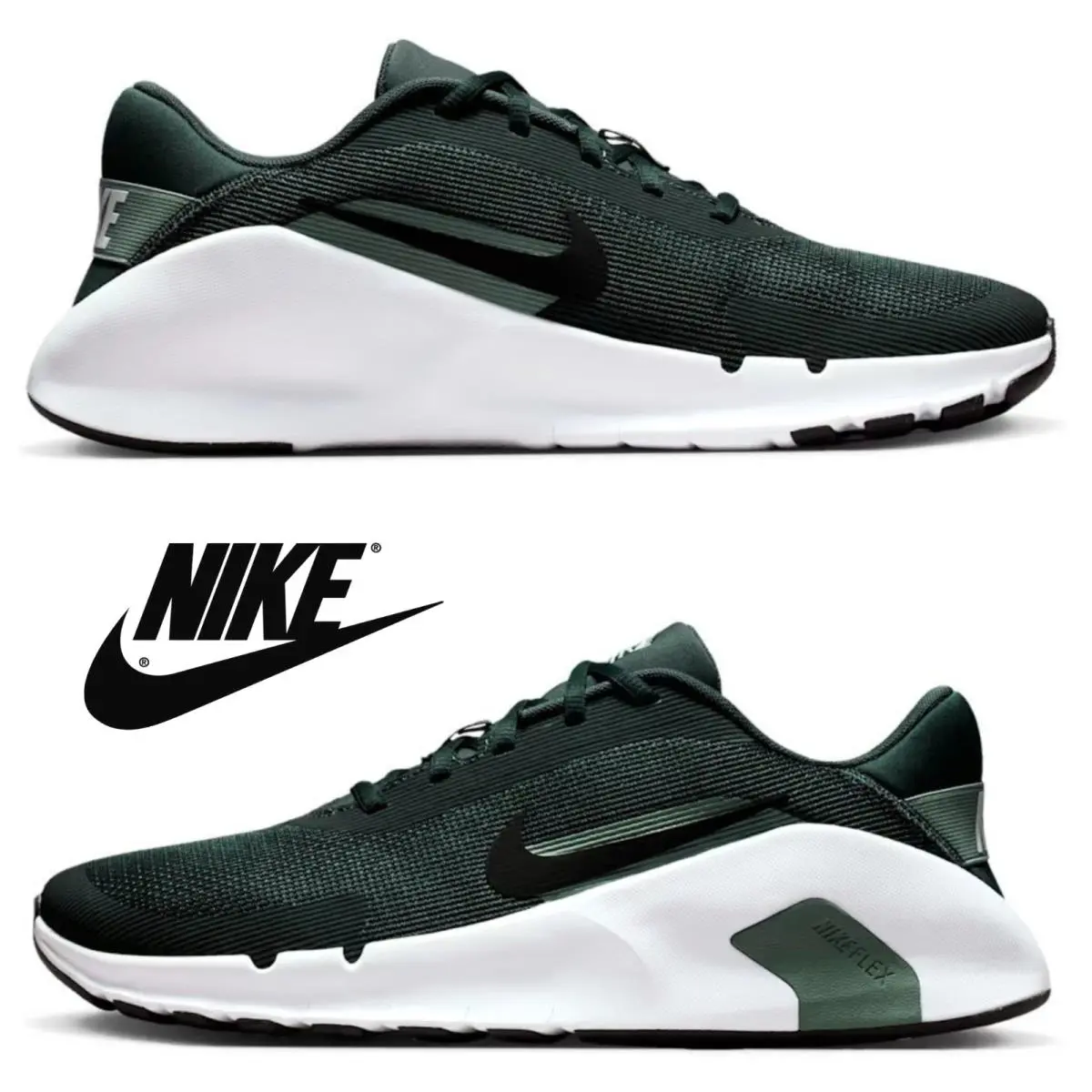 Nike shoes - Nike Flex Train - Flex Train - Green, Maufacturer: Seaweed/Clay Green/Black 8