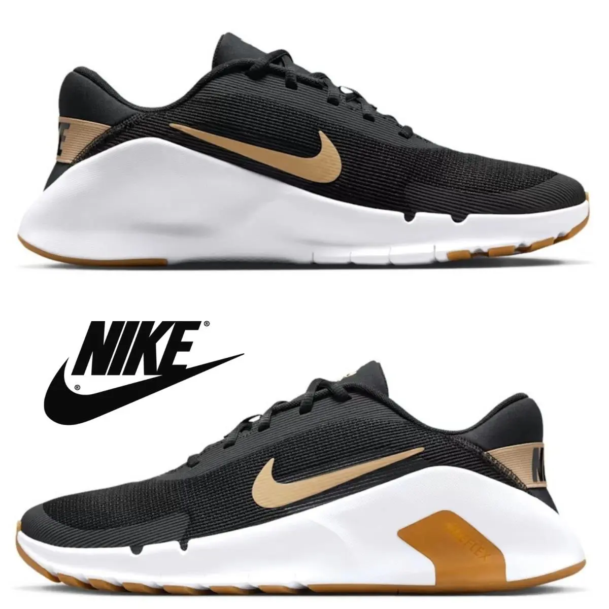 Nike shoes - Nike Flex Train - Flex Train - Black, Maufacturer: Black/White/Parachute Beige 17