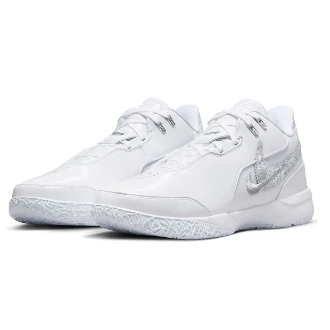 Nike shoes - Nike Zoom LeBron NXXT Gen AMPD - FJ1566 102 - White, Light Smoke Grey, Silver 3