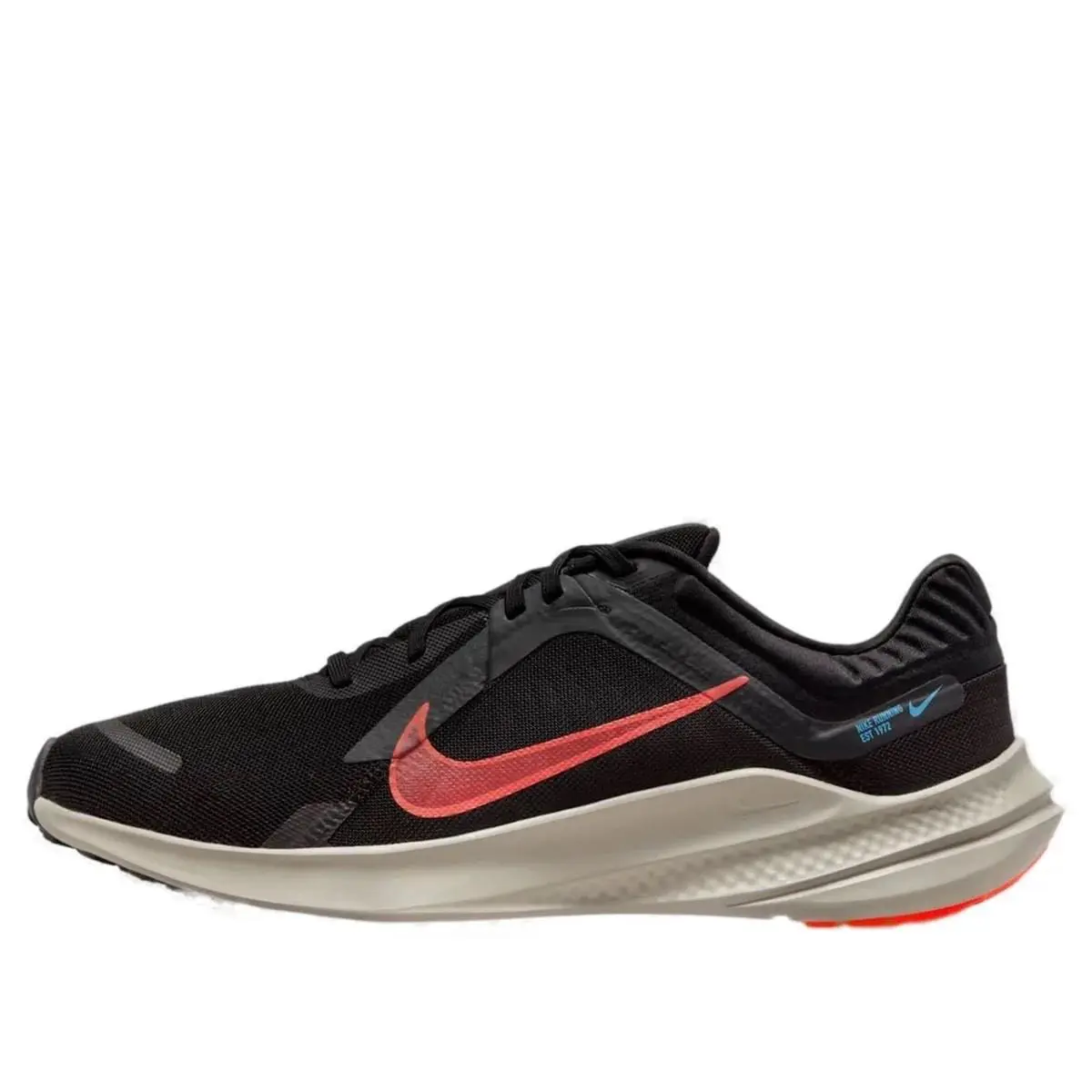 Nike Quest 5 Mens Running Shoes Sneakers Black Red Grey Gray Blue DD0204 005 - Black