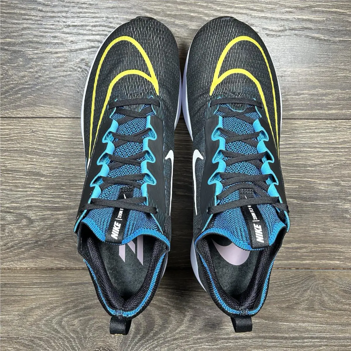 Nike shoes - Nike Zoom Fly 4 Black Blue - Black, Blue 4