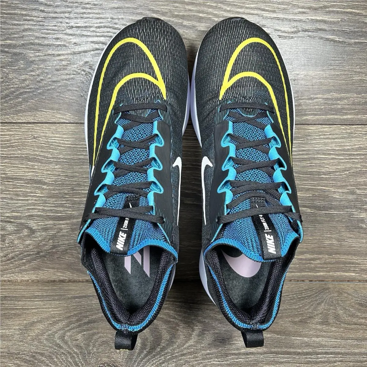 Nike shoes - Nike Zoom Fly 4 Black Blue - Black, Blue 12