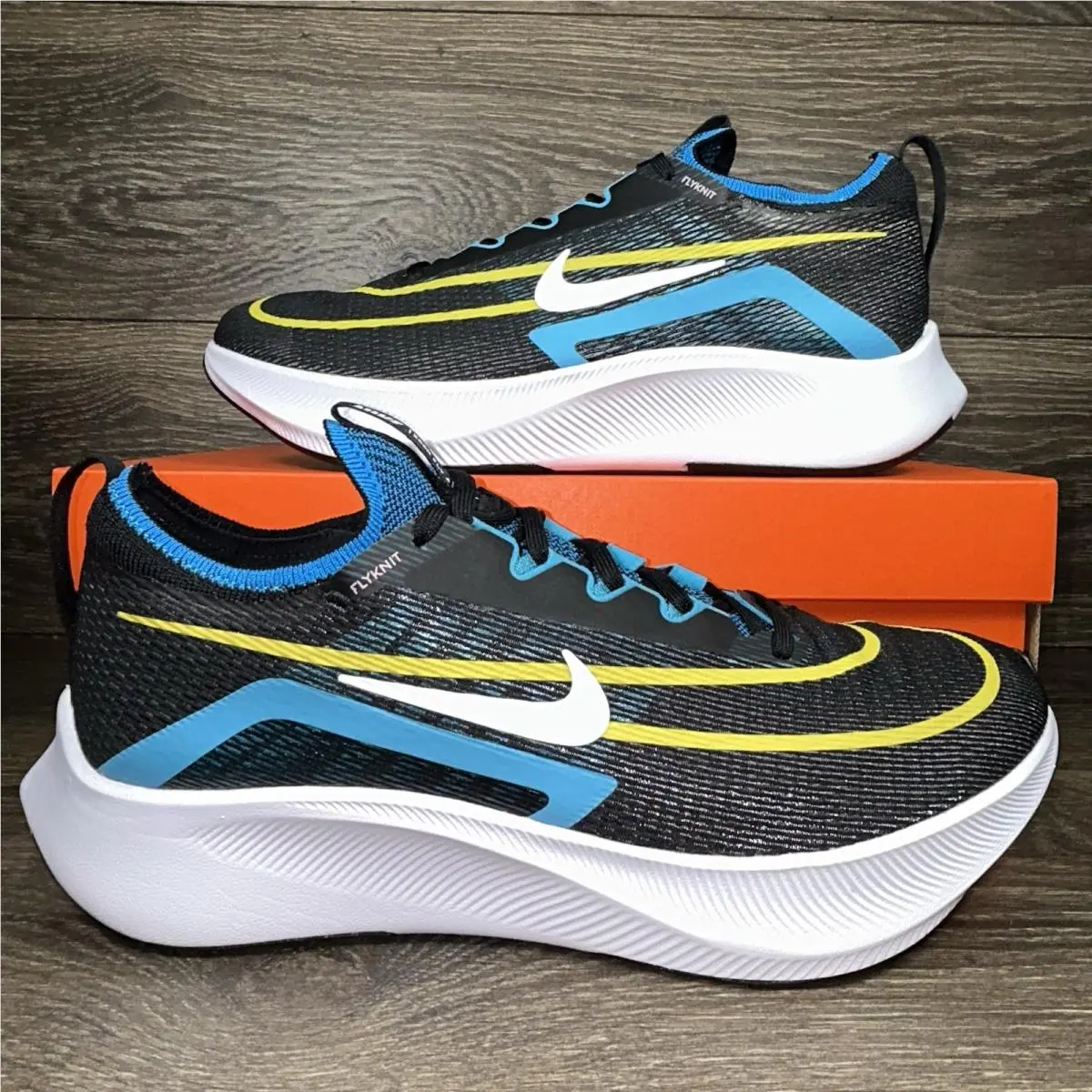 Nike shoes - Nike Zoom Fly 4 Black Blue - Black, Blue 7